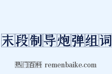 末段制导炮弹组词是什么意思的图片
